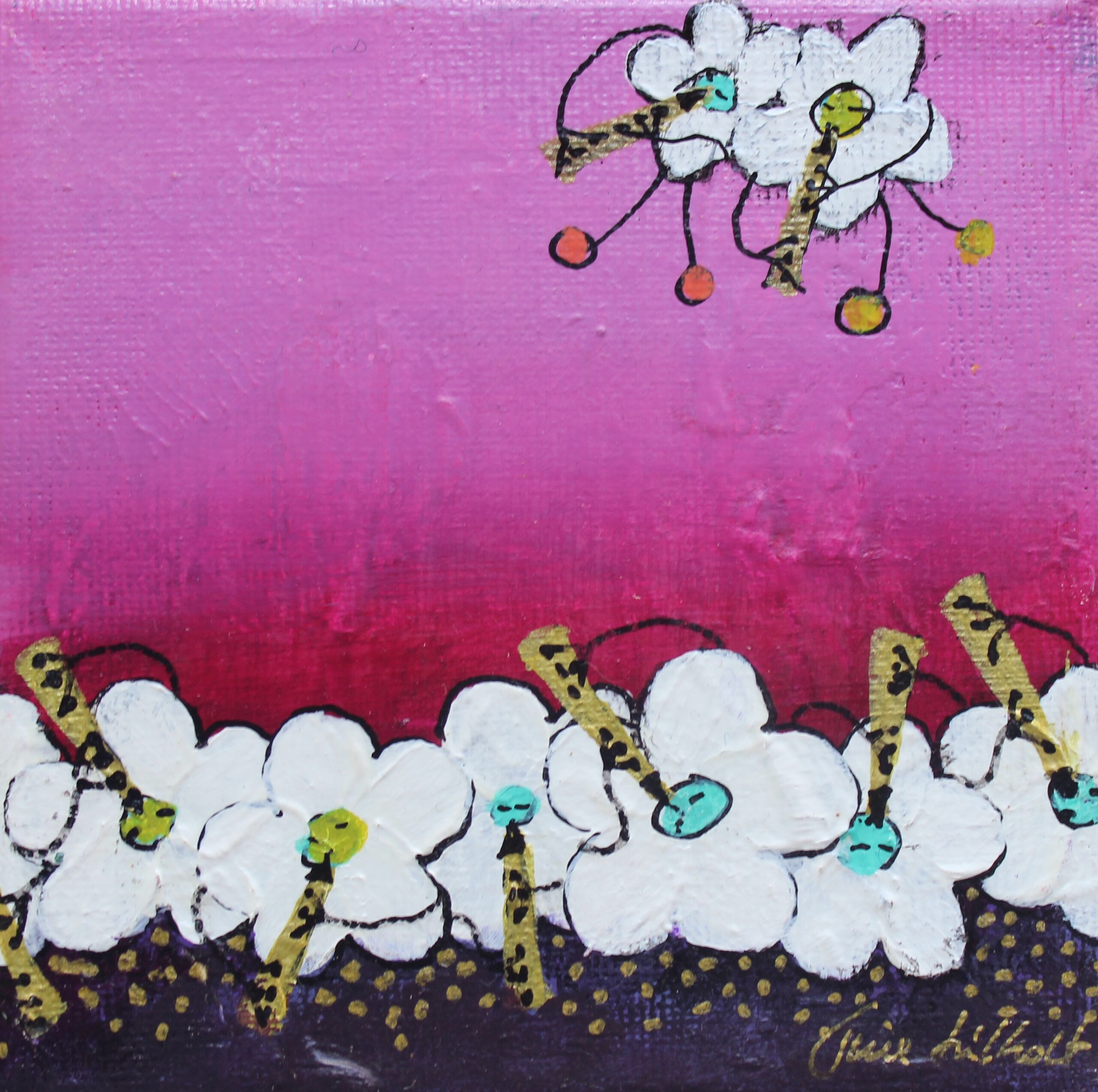 Violet Blomsterblæserbort 12 x 12 cm a