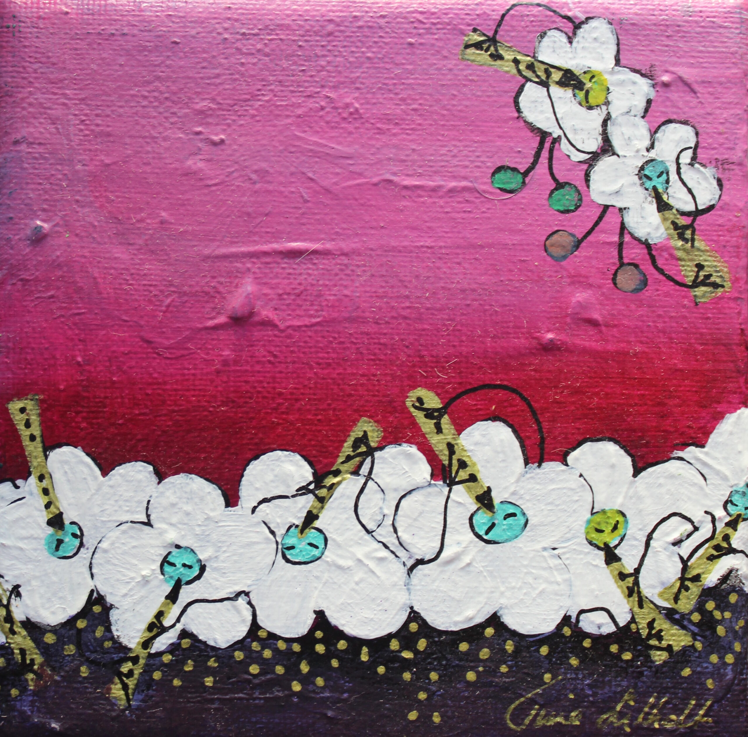 Violet Blomsterblæserbort 12 x 12 cm c