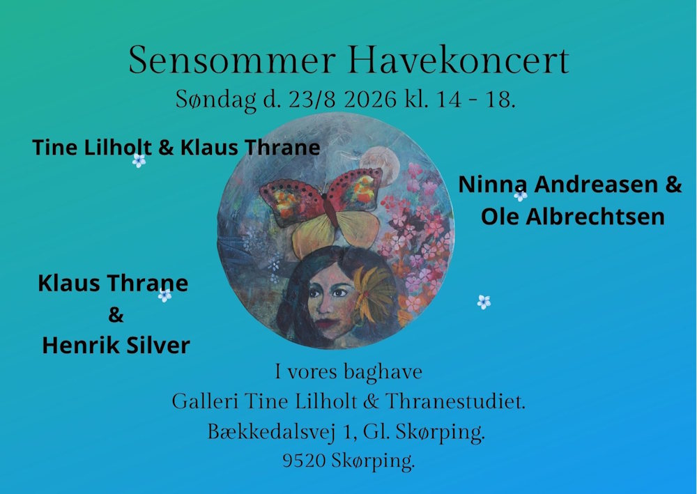 SenSommer Havekoncert (148 x 105 mm) (1)plakat m navne
