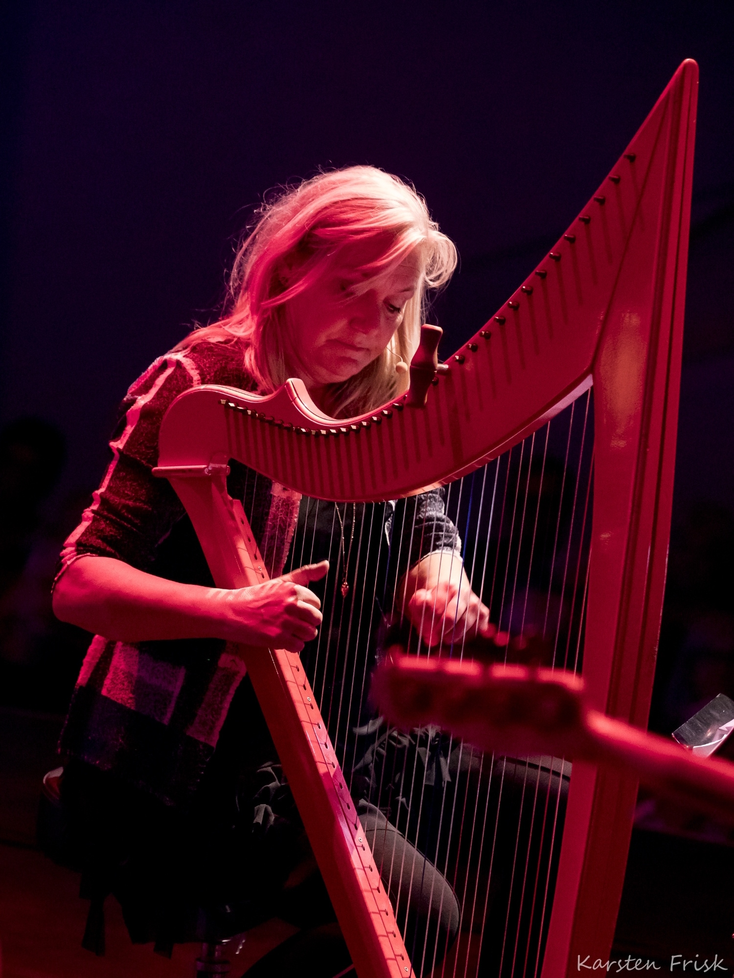 Tine m rød harpe
